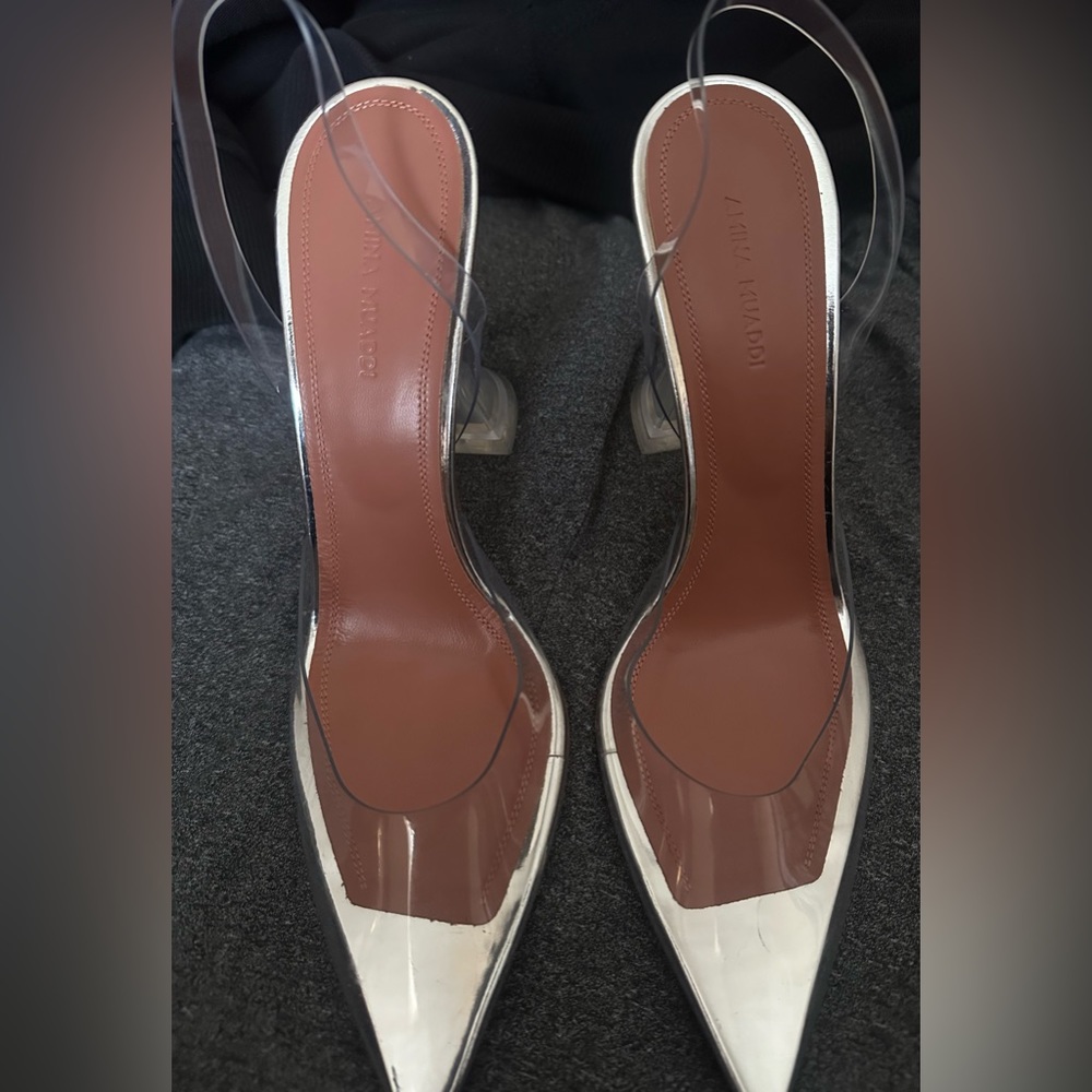 Amina muaddi holli glass sling